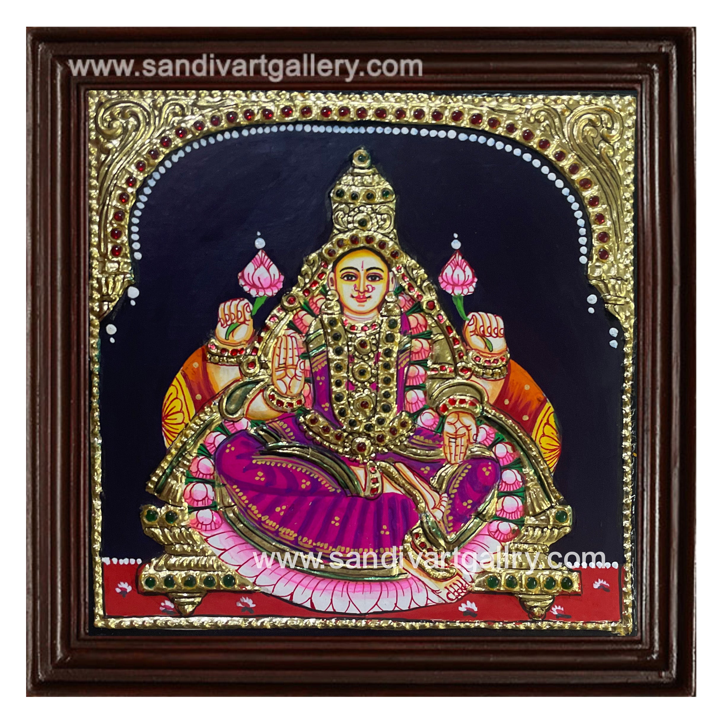 Ashtalakshmi Tanjore Painting for Pooja Room Door