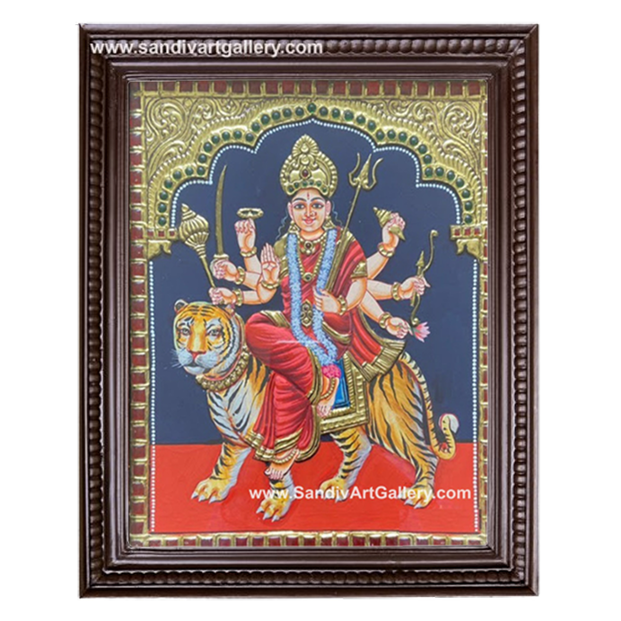 Durga Devi Tanjore Painting