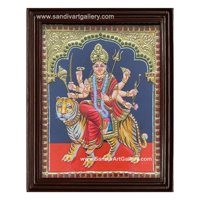 Durga Devi Tanjore Painting