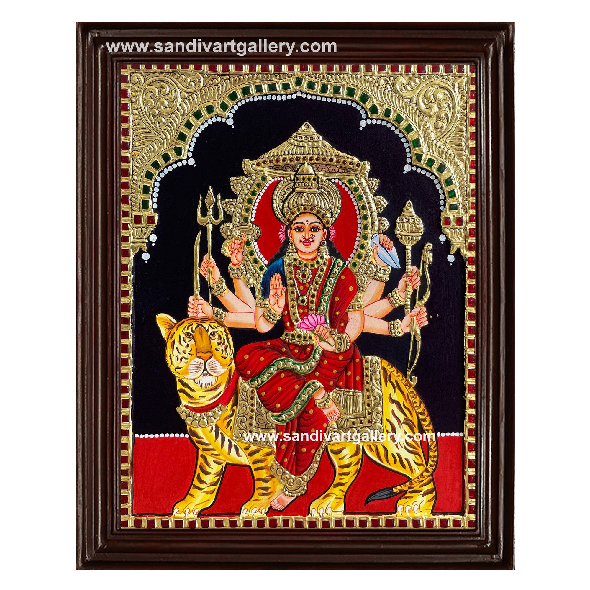 Durga Devi Tanjore Painting2