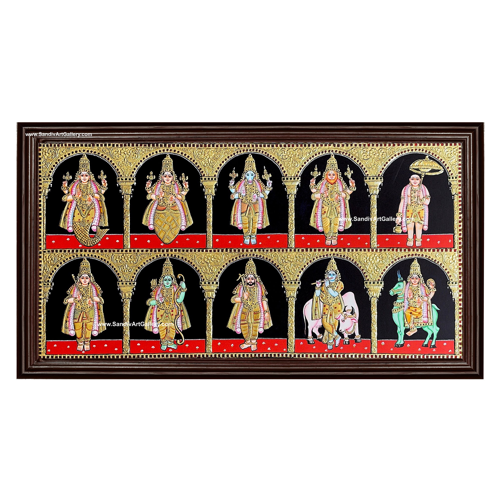 Dasavatharam Tanjore Painting