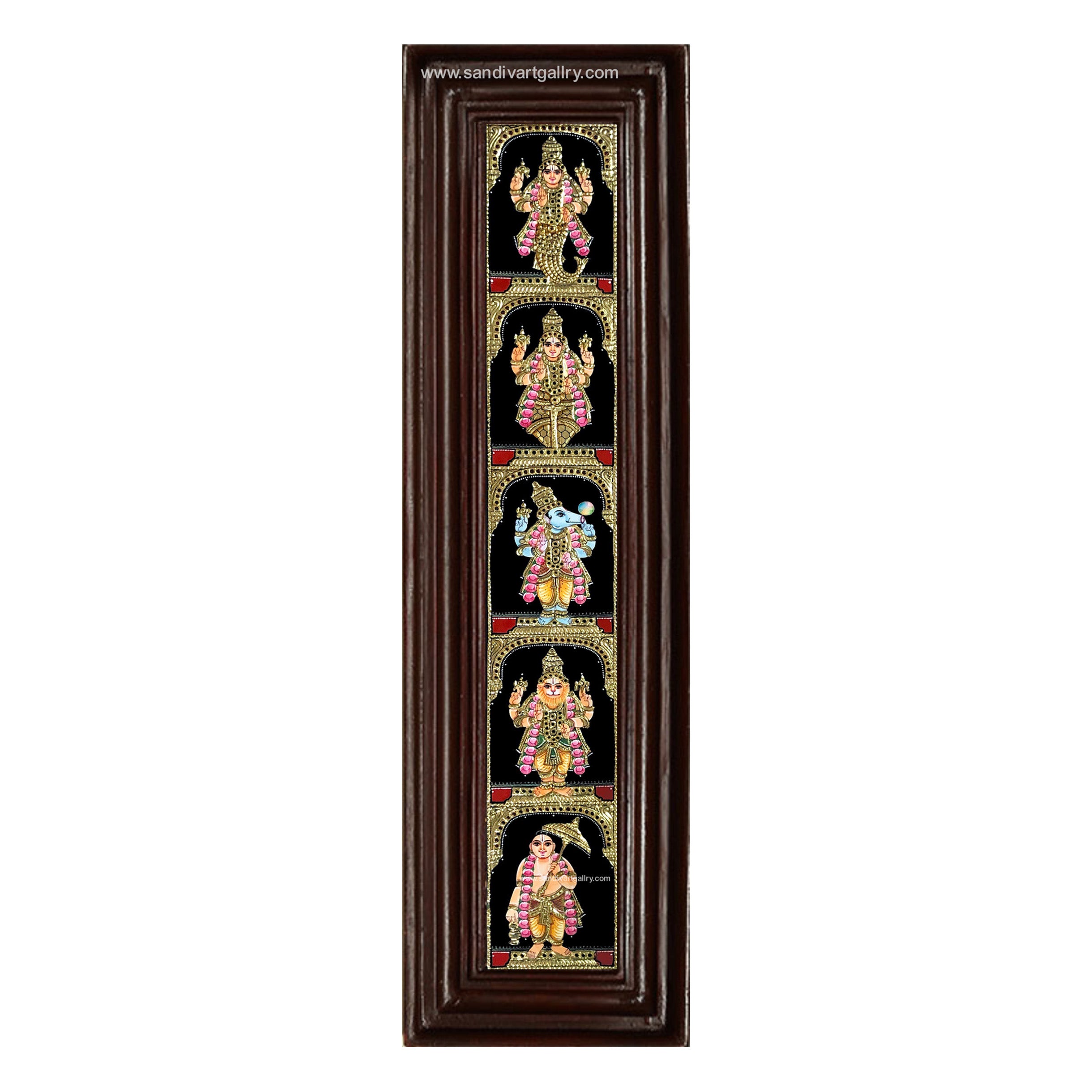 Dasavatharam Two Panels Tanjore Painting
