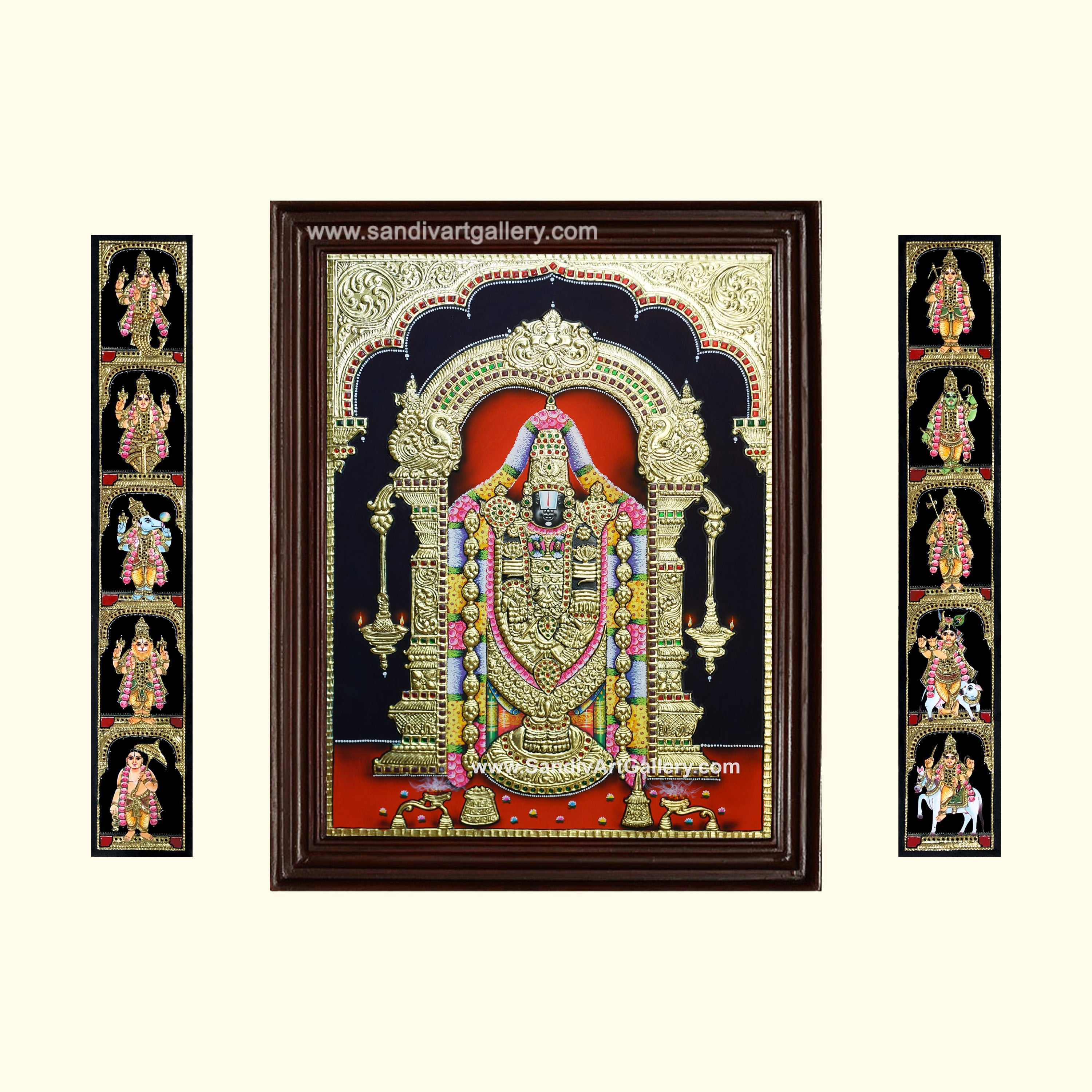 Dasavatharam Two Panels Tanjore Painting