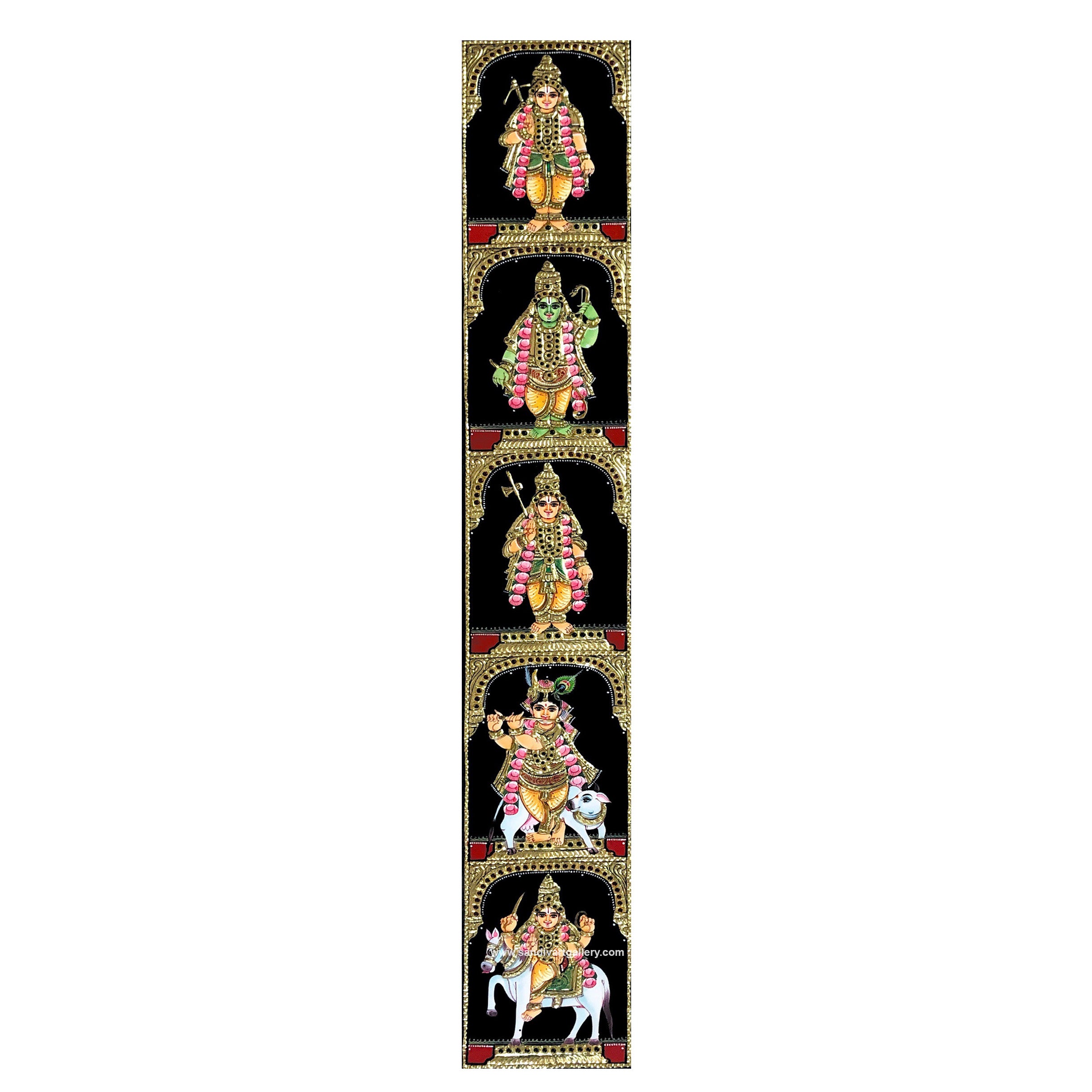 Dasavatharam Tanjore Painting for Pooja Room Door