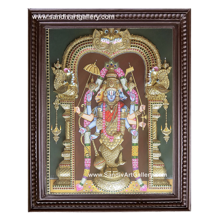 Dasavatharam 3D Embossed Tanjore Painting