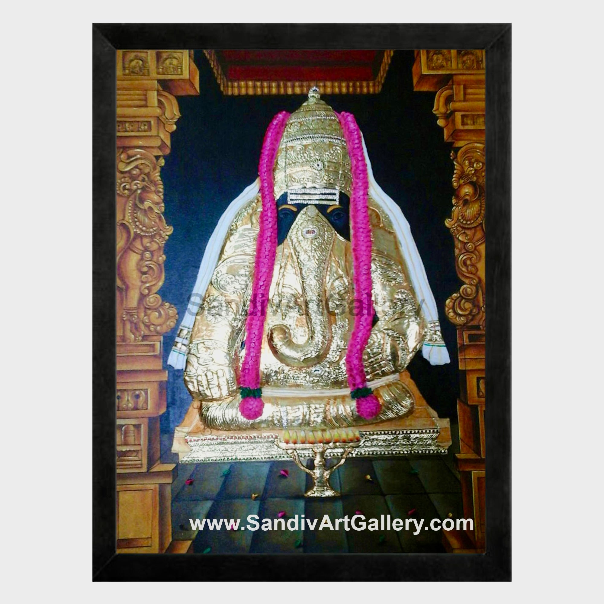 Pillayar Patti Ganesha Fusion Painting