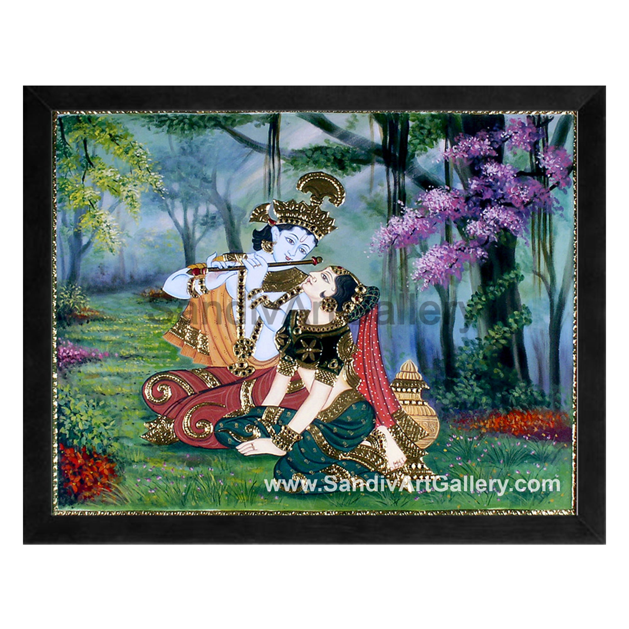 Radha Krishna Fusion Painting3