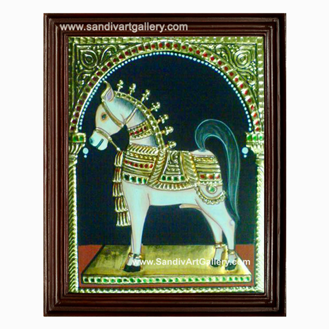 Horse Tanjore Painting