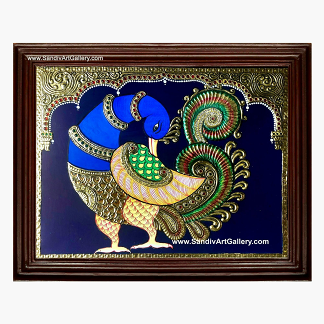 Peacock Tanjore Painting