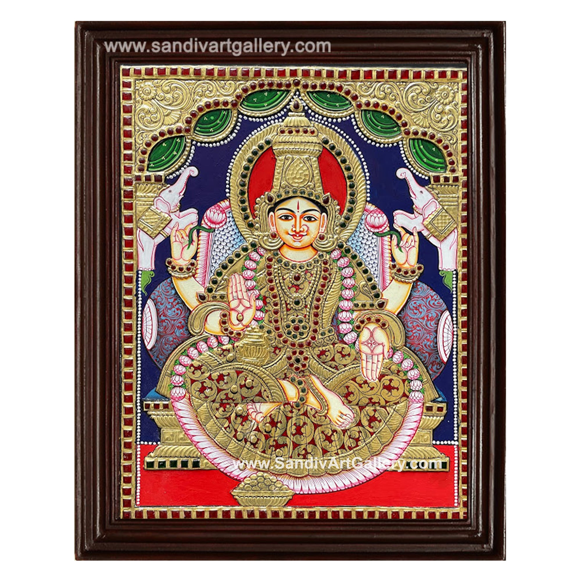 Gajalakshmi Tanjore Painting