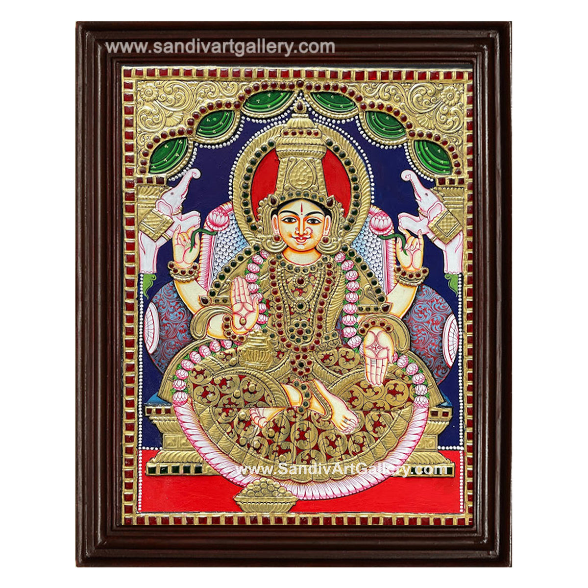 Gajalakshmi Tanjore Painting