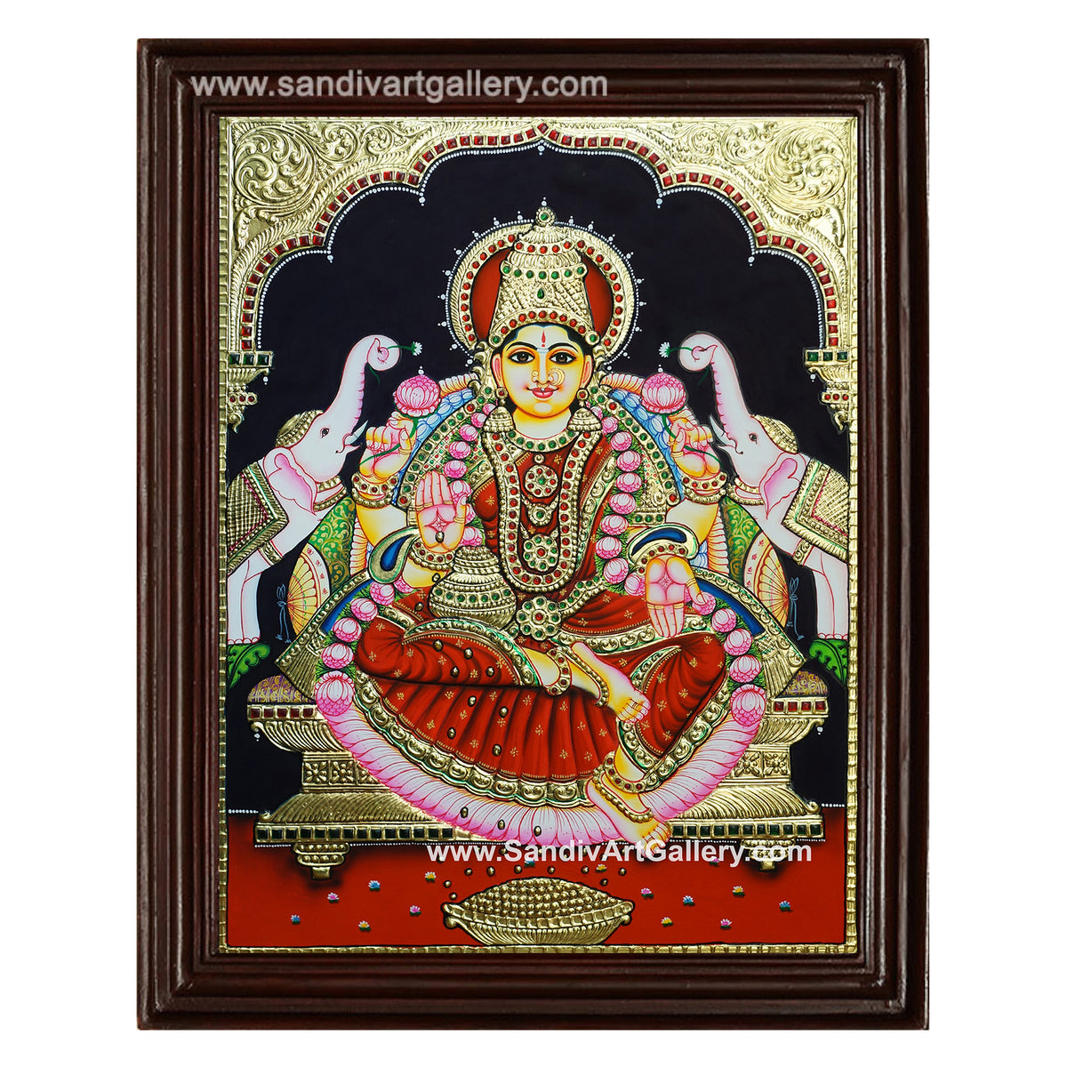 Gajalakshmi Tanjore Painting1