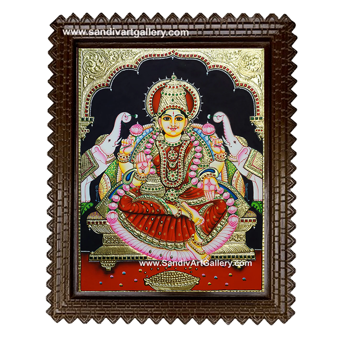 Gajalakshmi Tanjore Painting1