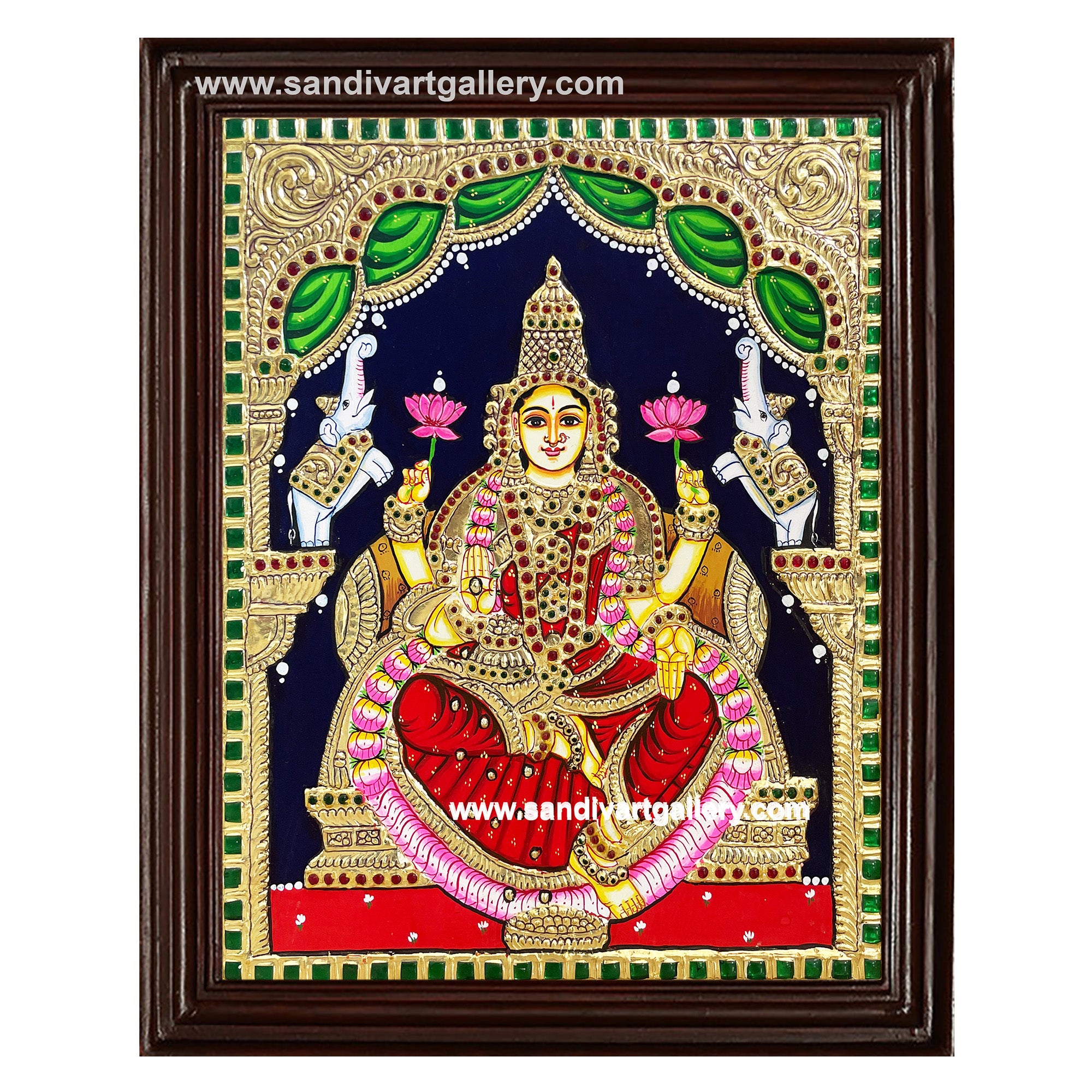 Gaja Lakshmi Tanjore Painting3