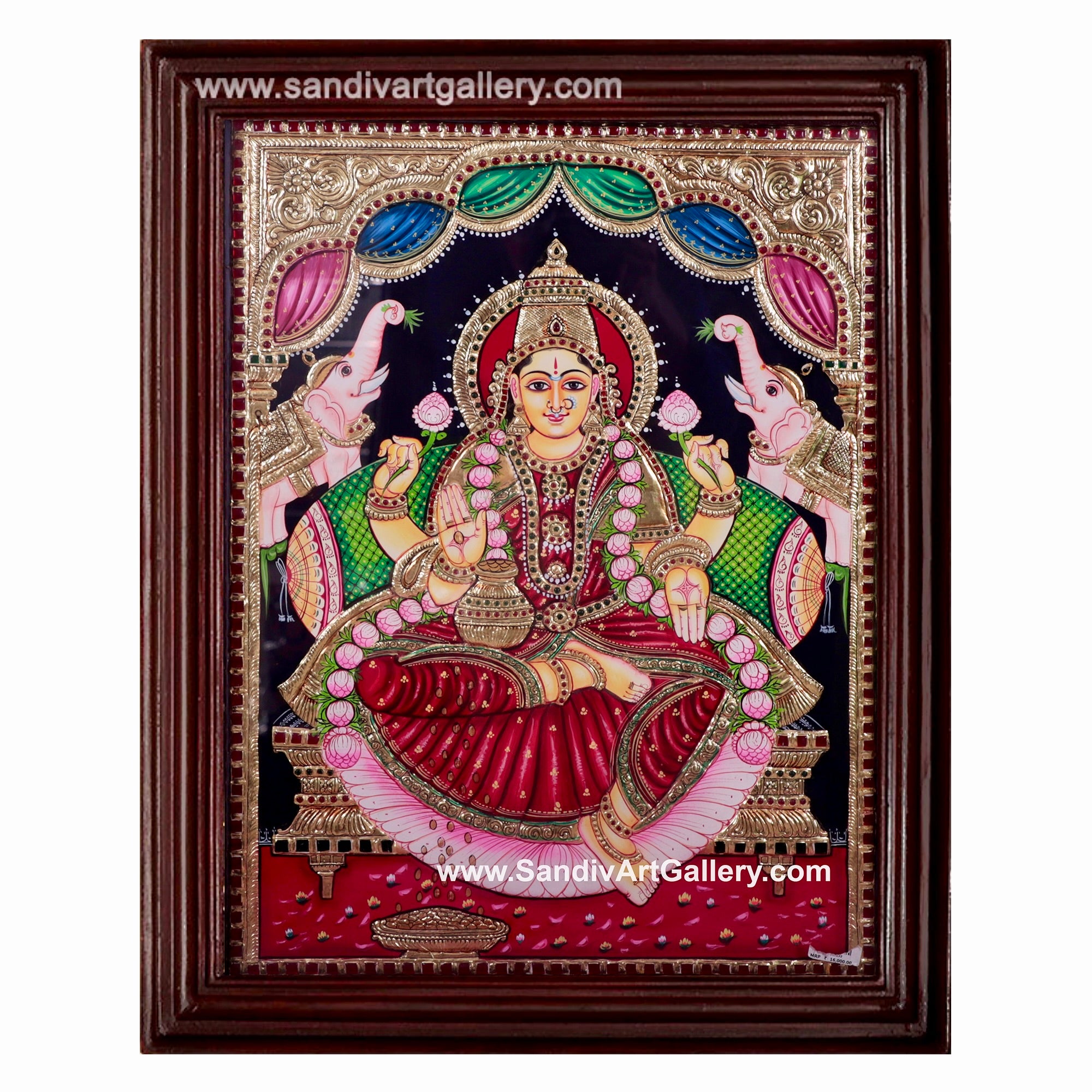 Ghajalakshmi Tanjore Painting