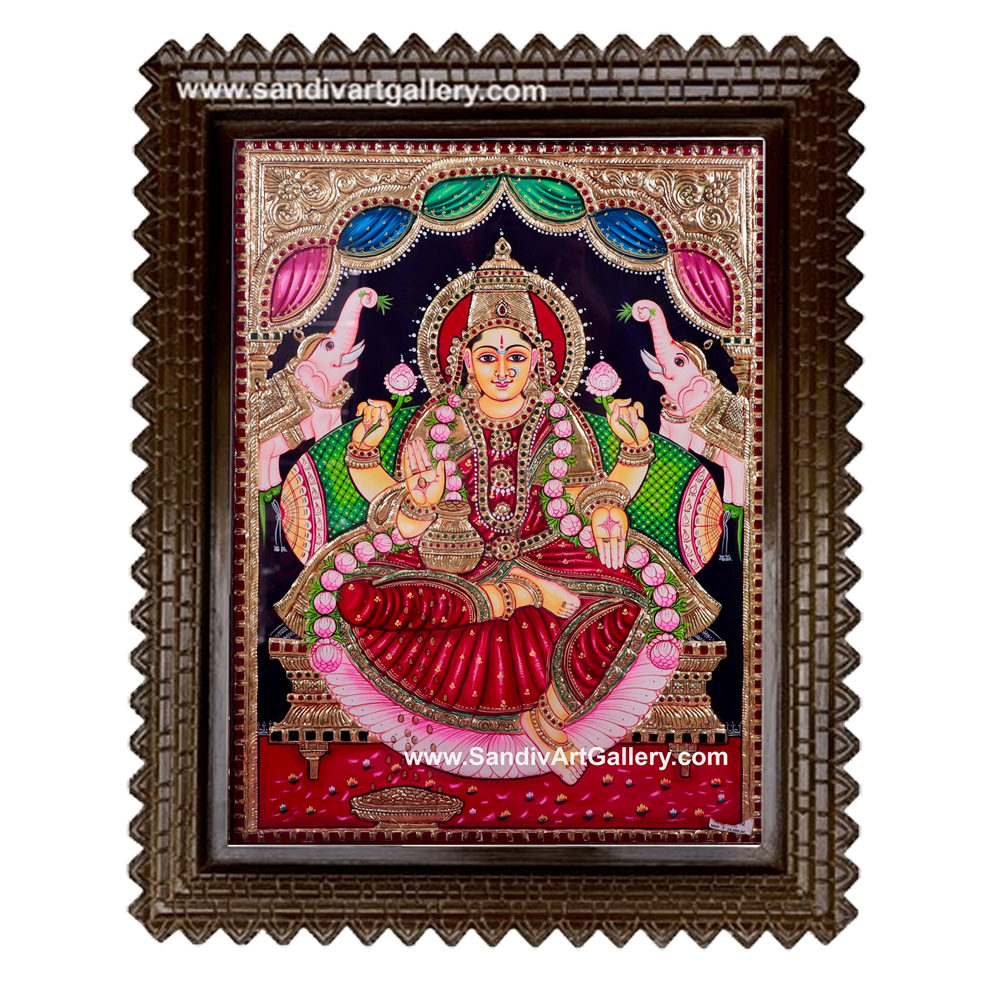 Ghajalakshmi Tanjore Painting