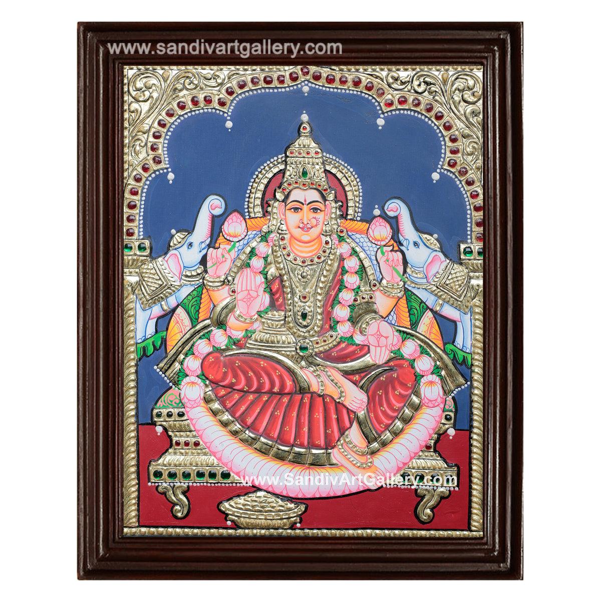 Ghaja Lakshmi Tanjore Painting