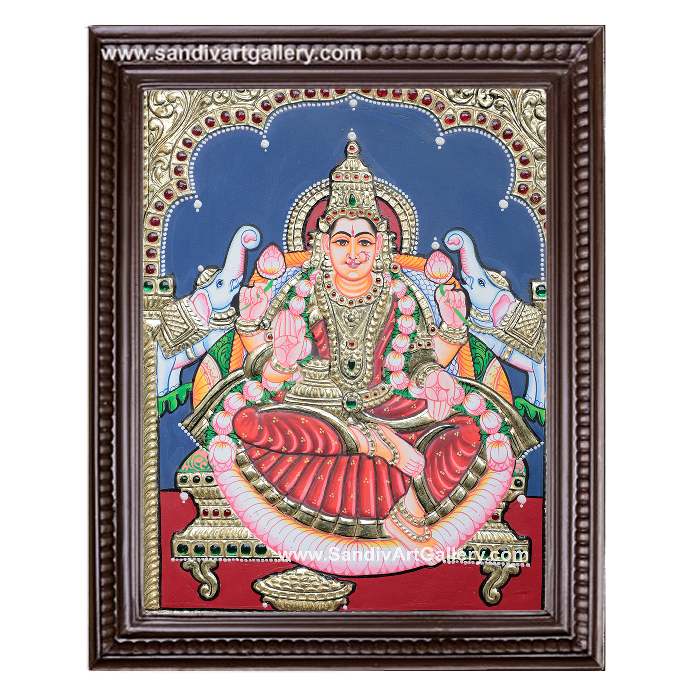 Ghaja Lakshmi Tanjore Painting