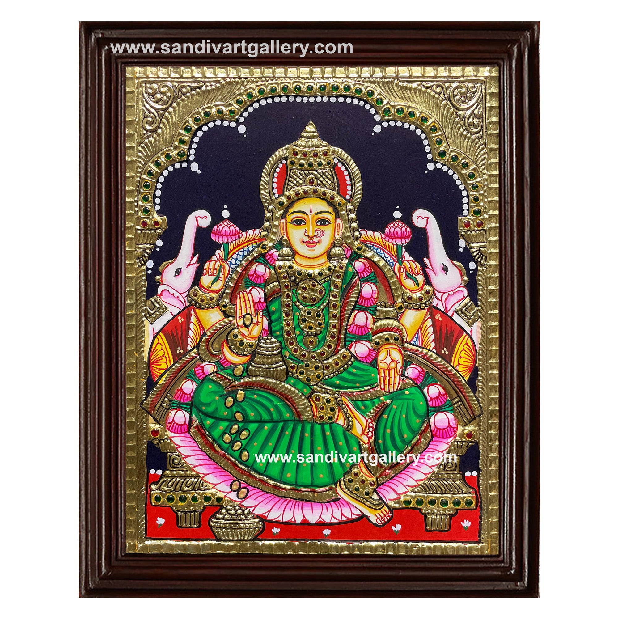Ghaja Lakshmi Tanjore Painting