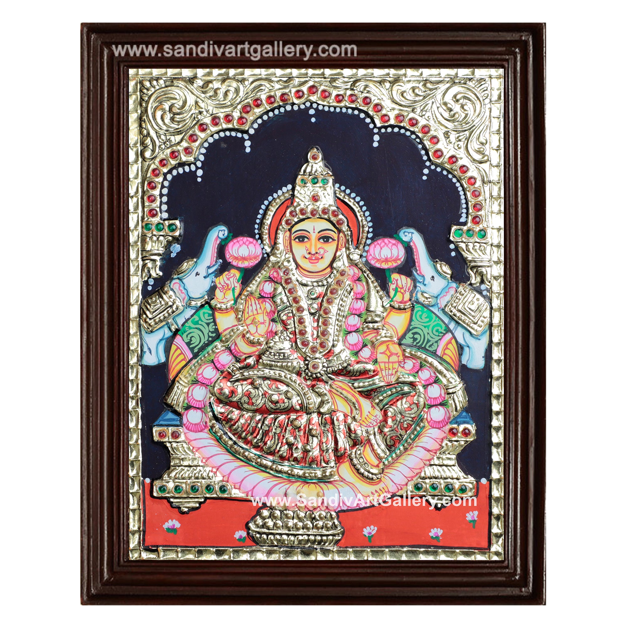 Ghajalakshmi Tanjore Painting1