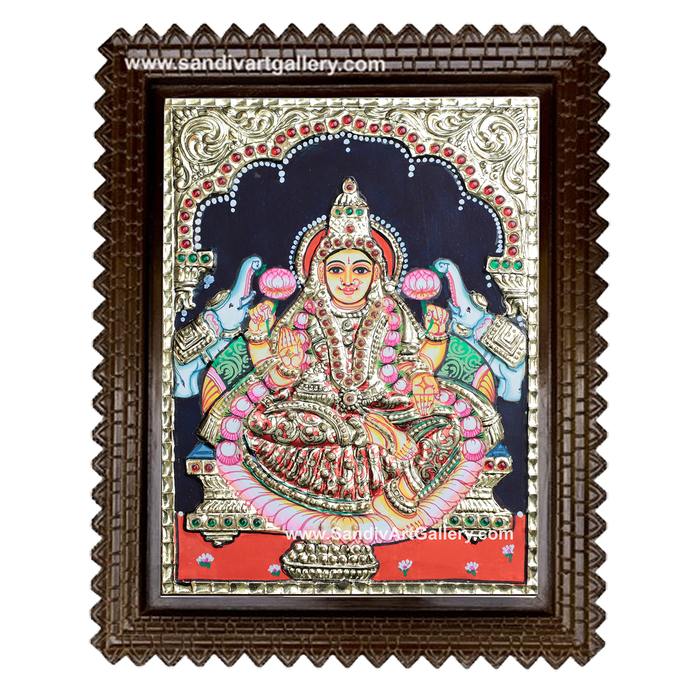 Ghajalakshmi Tanjore Painting1