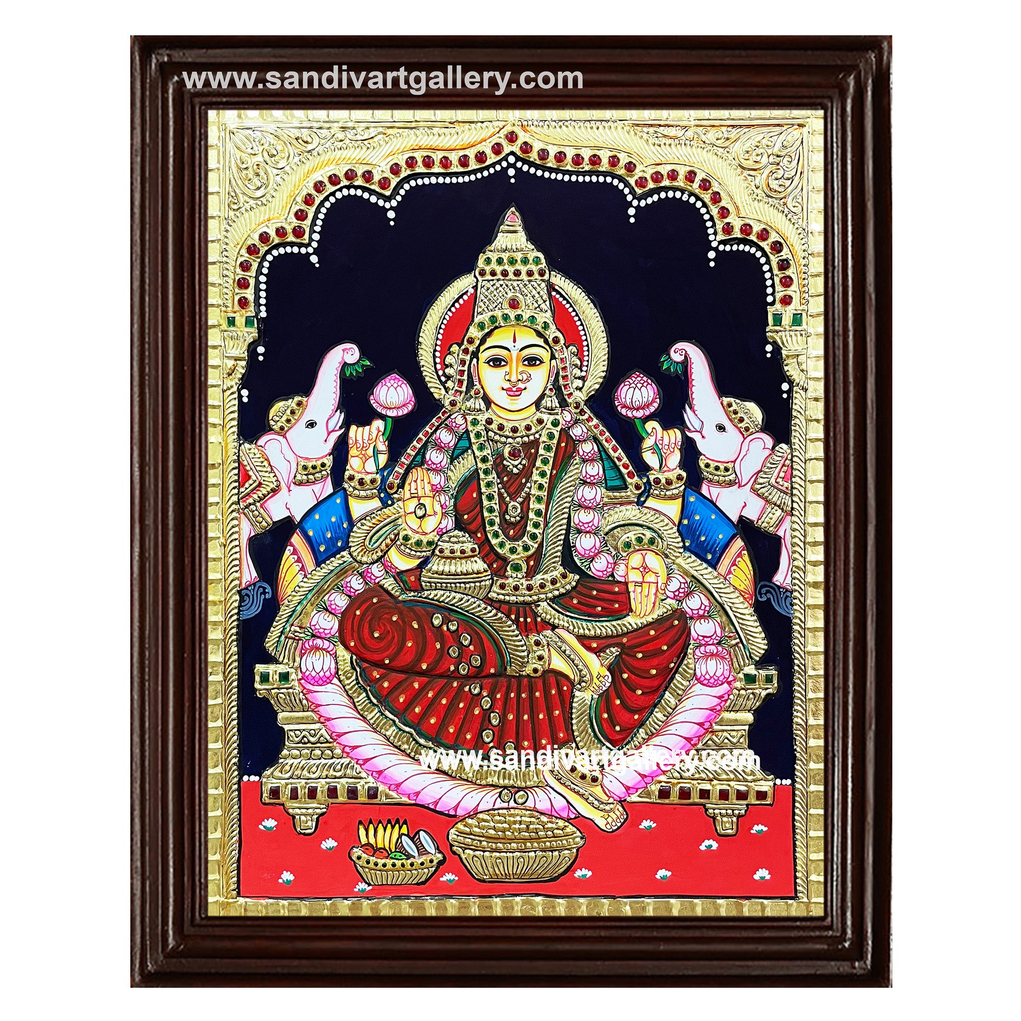 Ghajalakshmi Tanjore Painting1