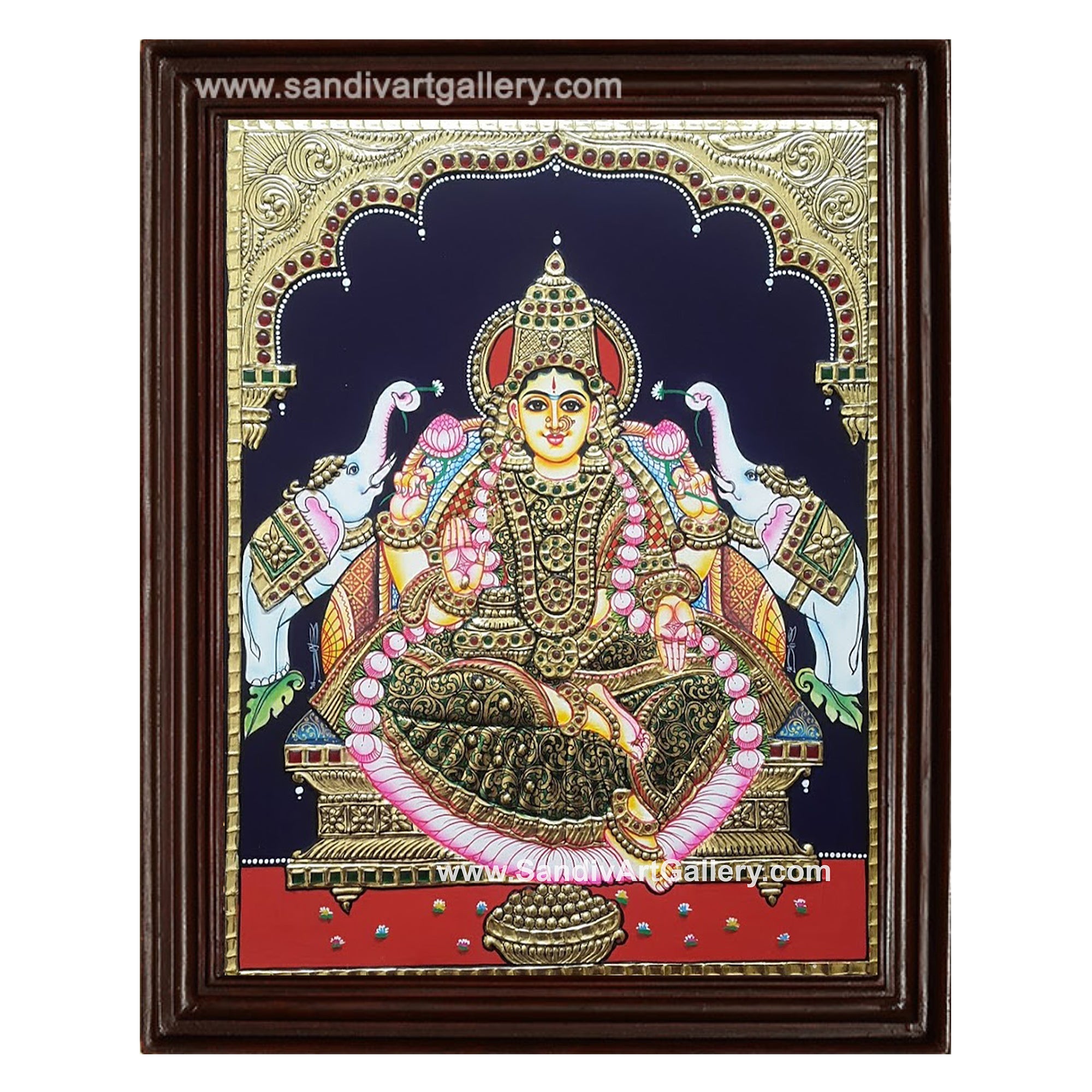 Ghajalakshmi Tanjore Painting2