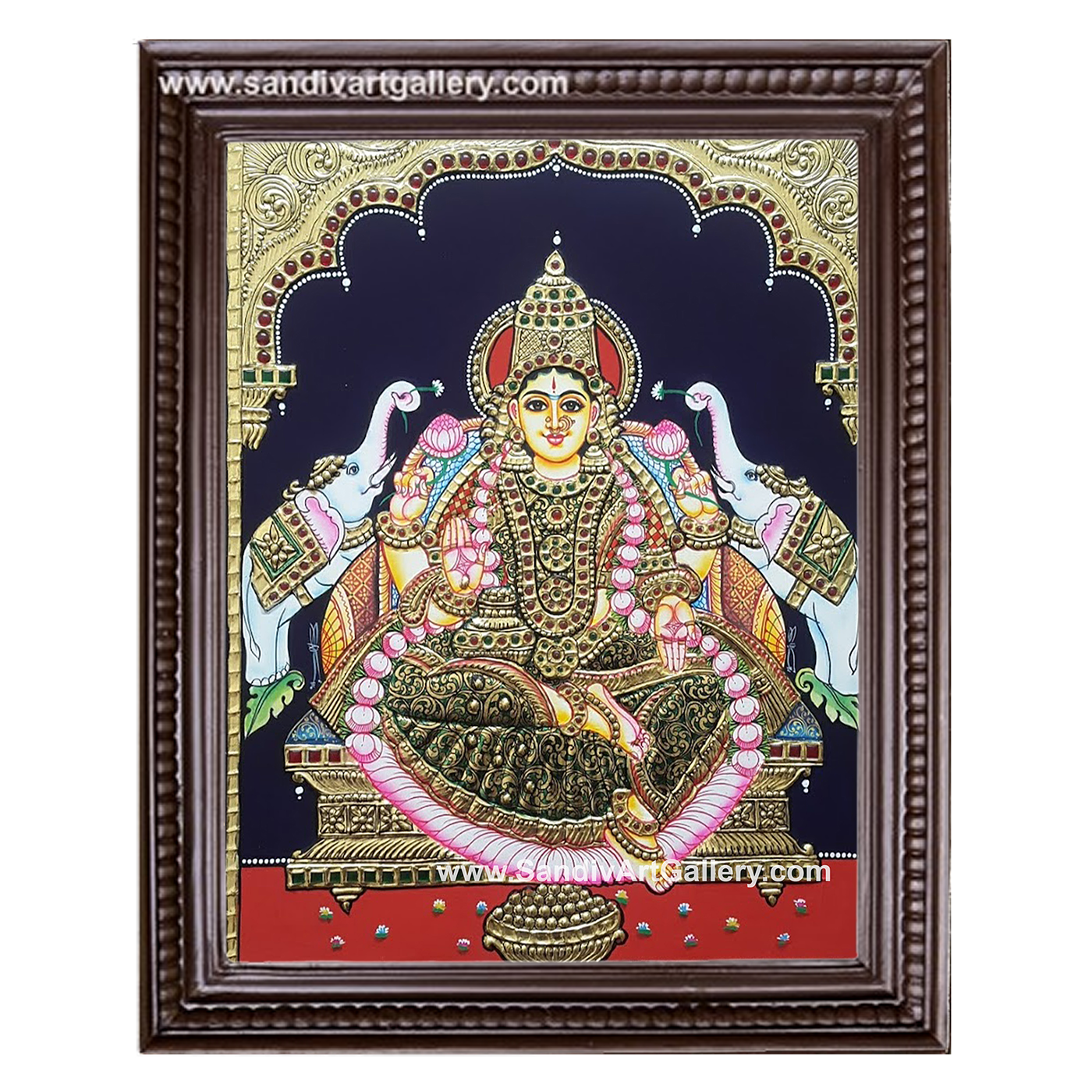 Ghajalakshmi Tanjore Painting2