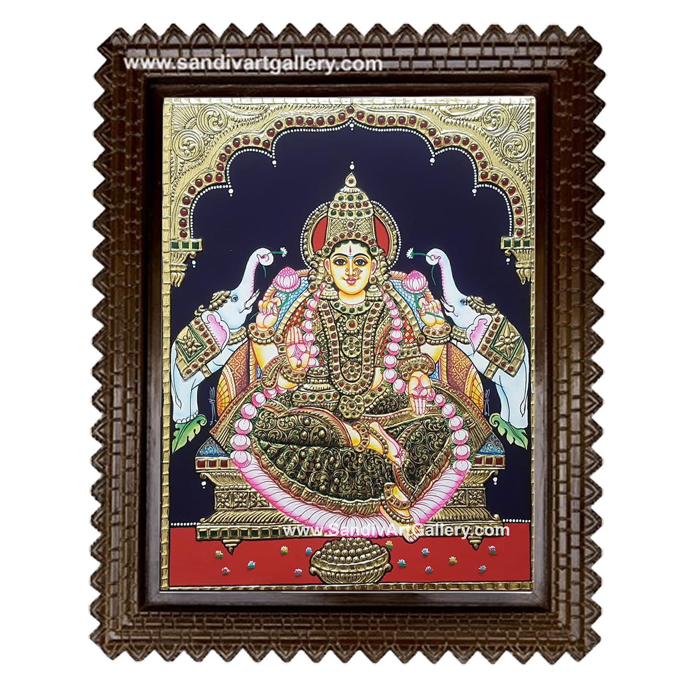 Ghajalakshmi Tanjore Painting2