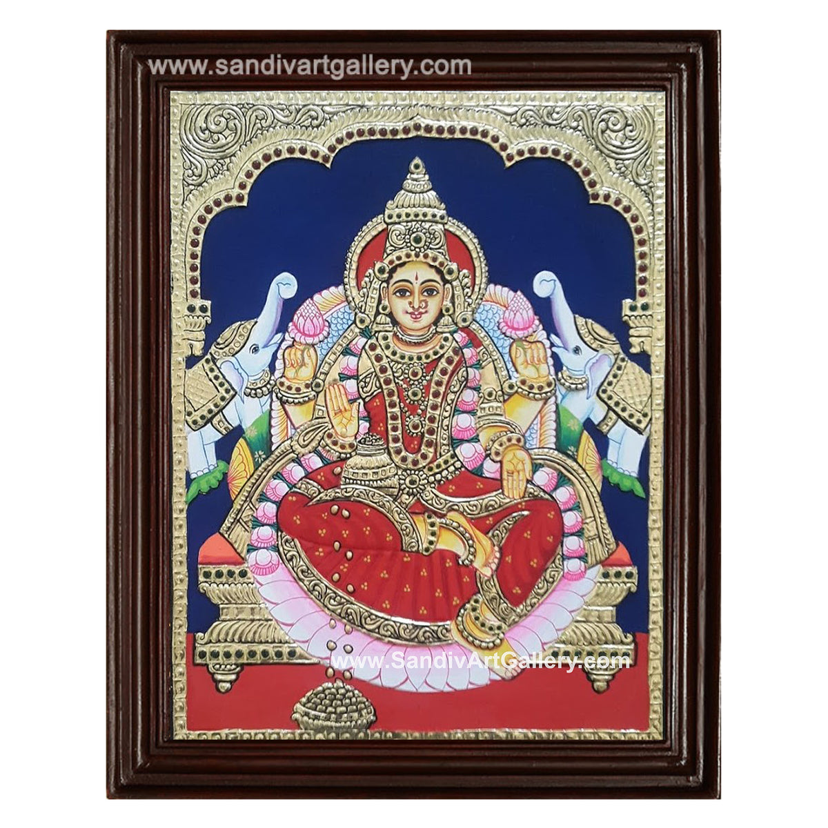 Gajalakshmi Tanjore Painting3