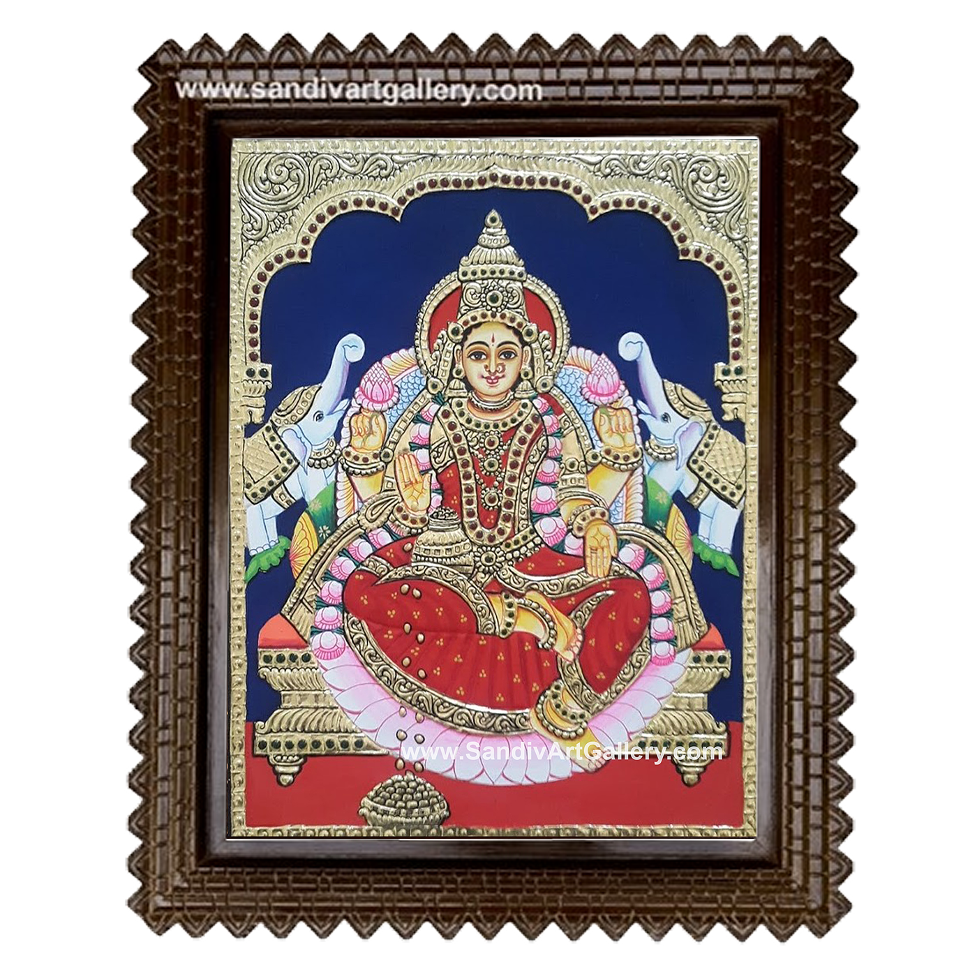Gajalakshmi Tanjore Painting3