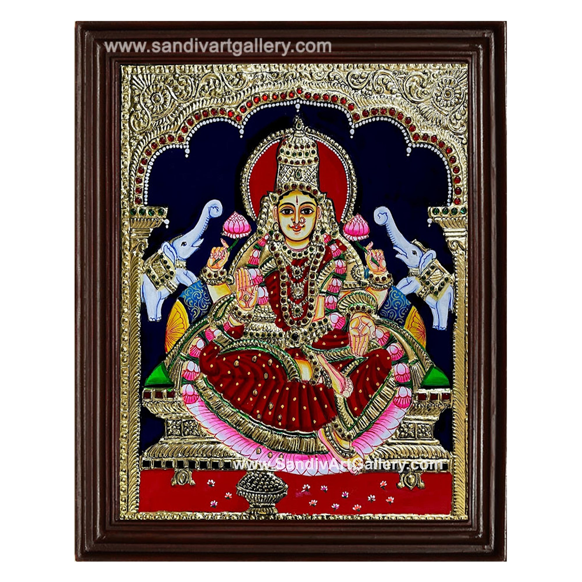 Ghajalakshmi Tanjore Painting3