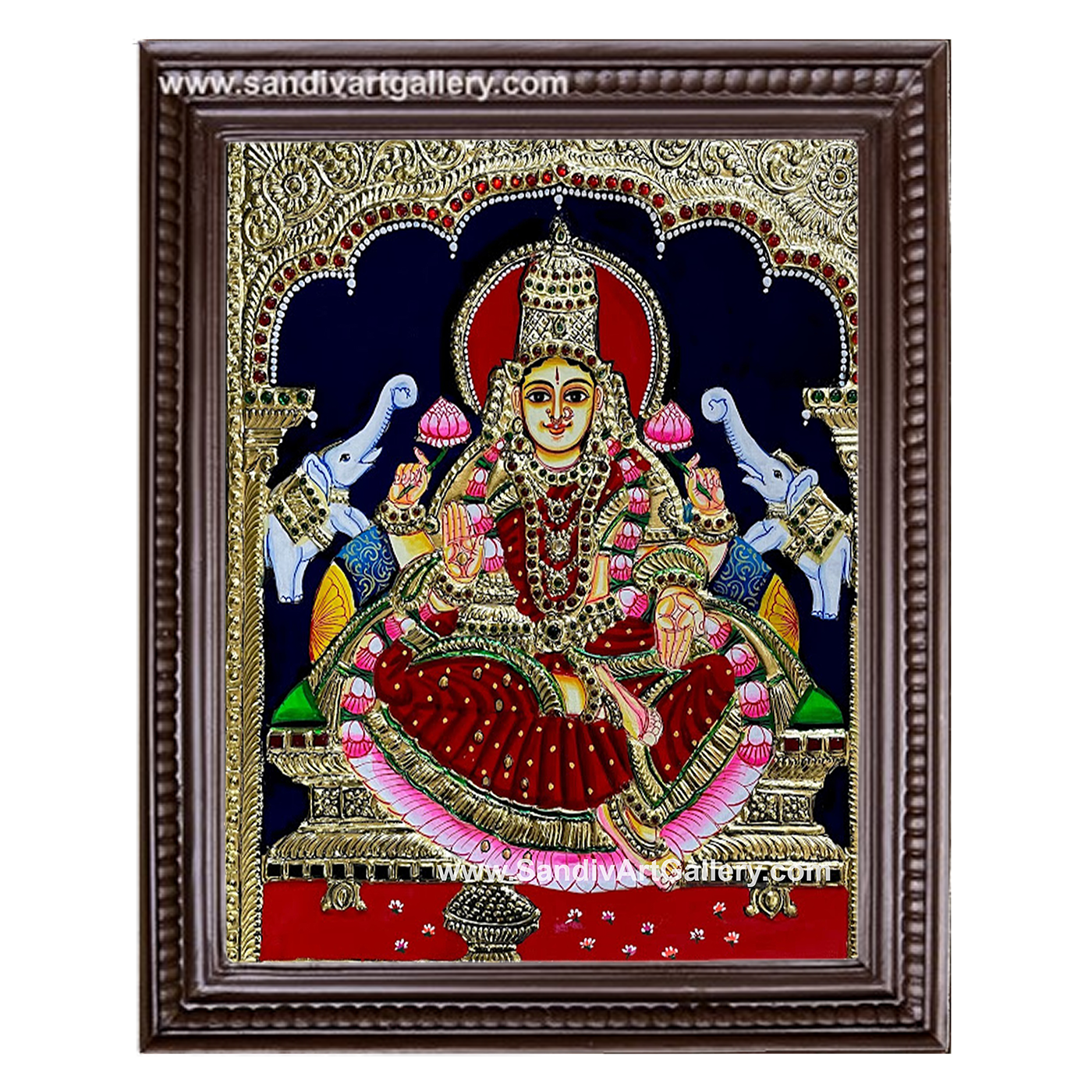 Ghajalakshmi Tanjore Painting3