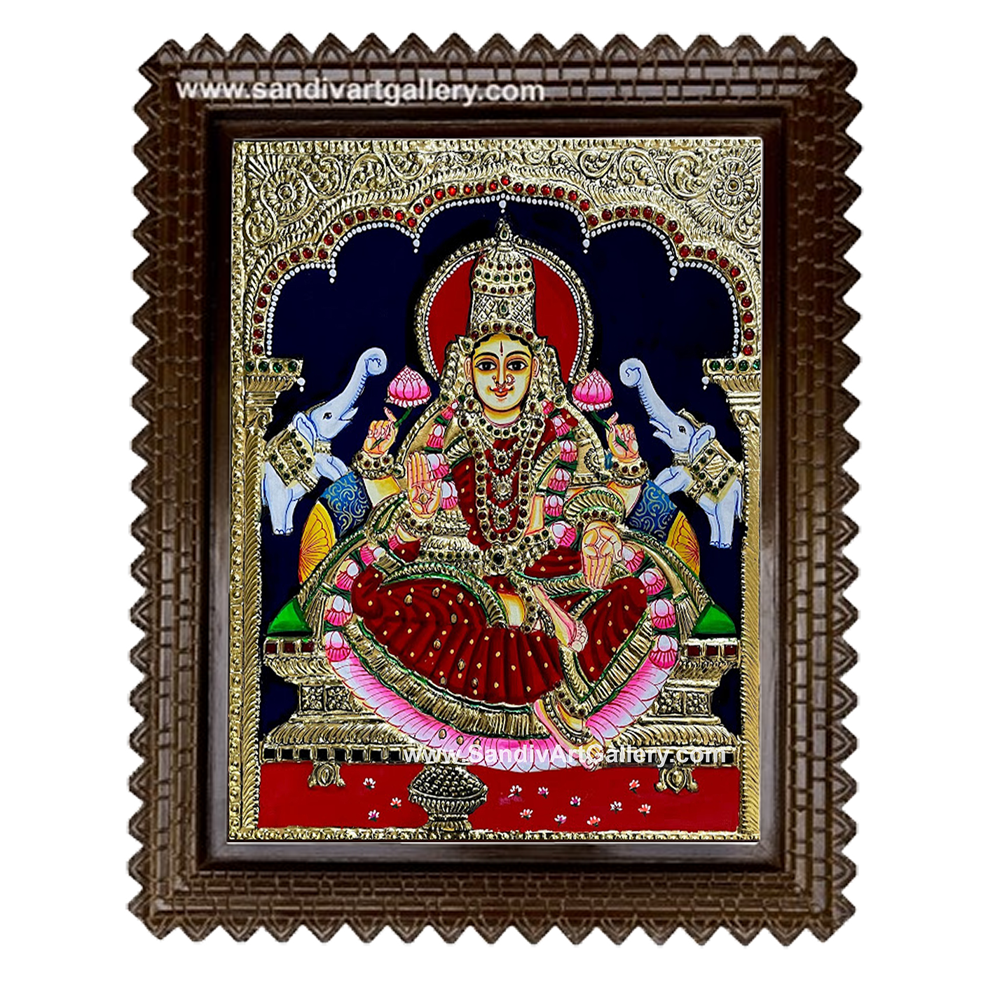 Ghajalakshmi Tanjore Painting3