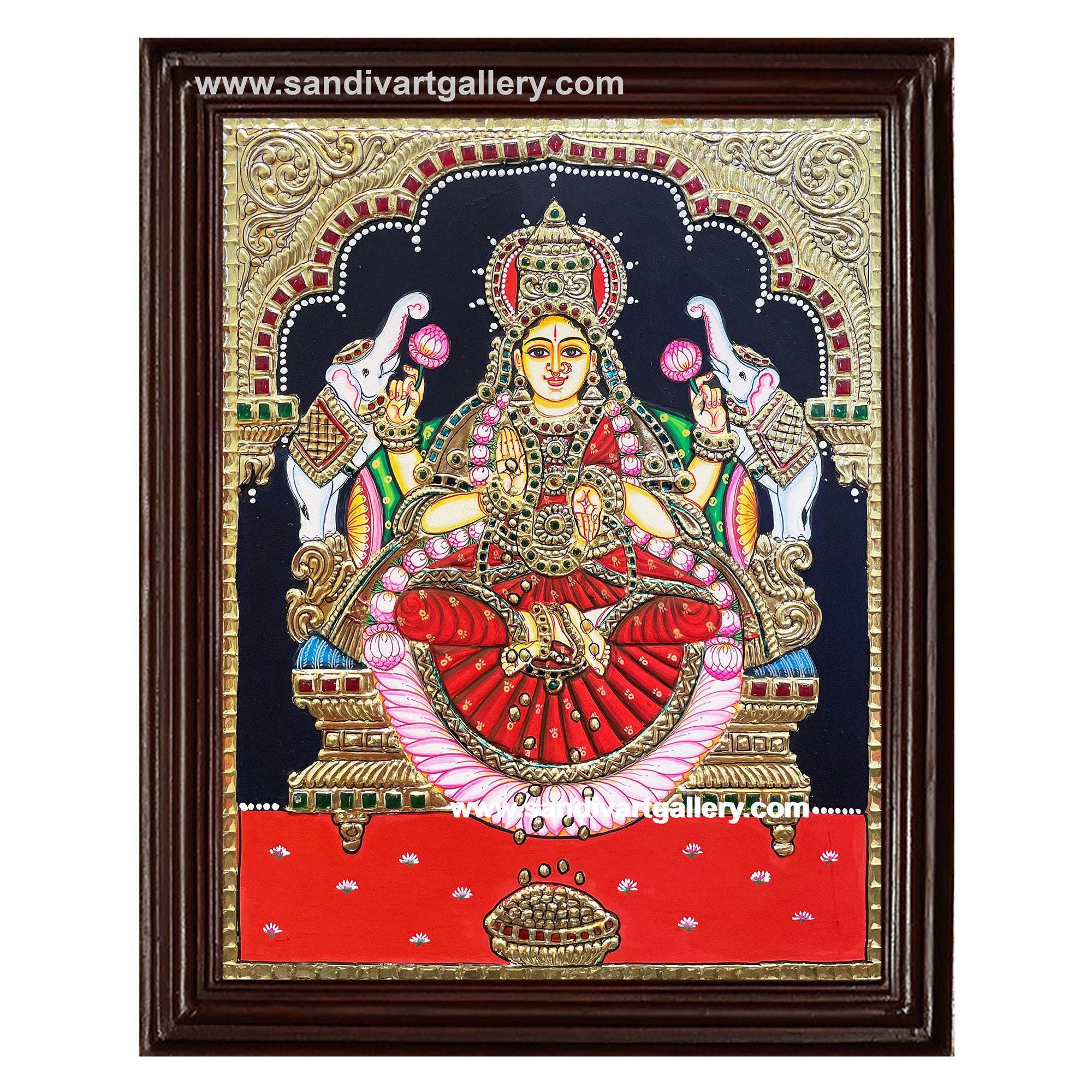 Ghajalakshmi Tanjore Painting3