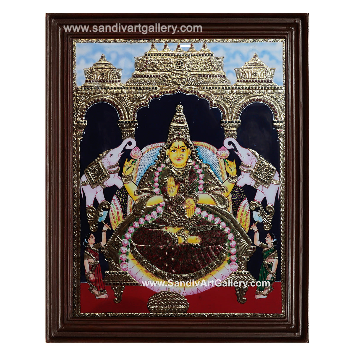 Gaja Lakshmi Tanjore Painting8