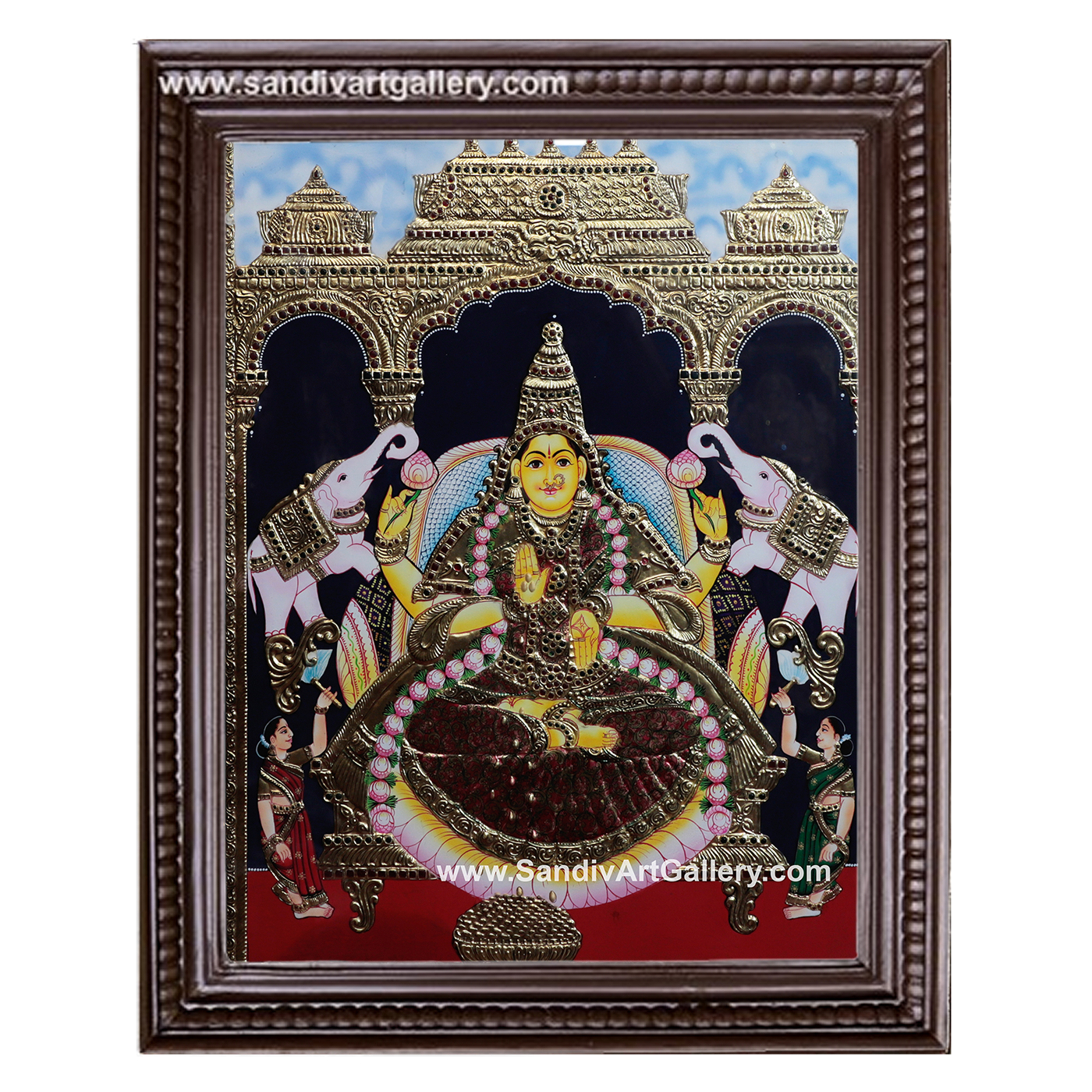 Gaja Lakshmi Tanjore Painting8