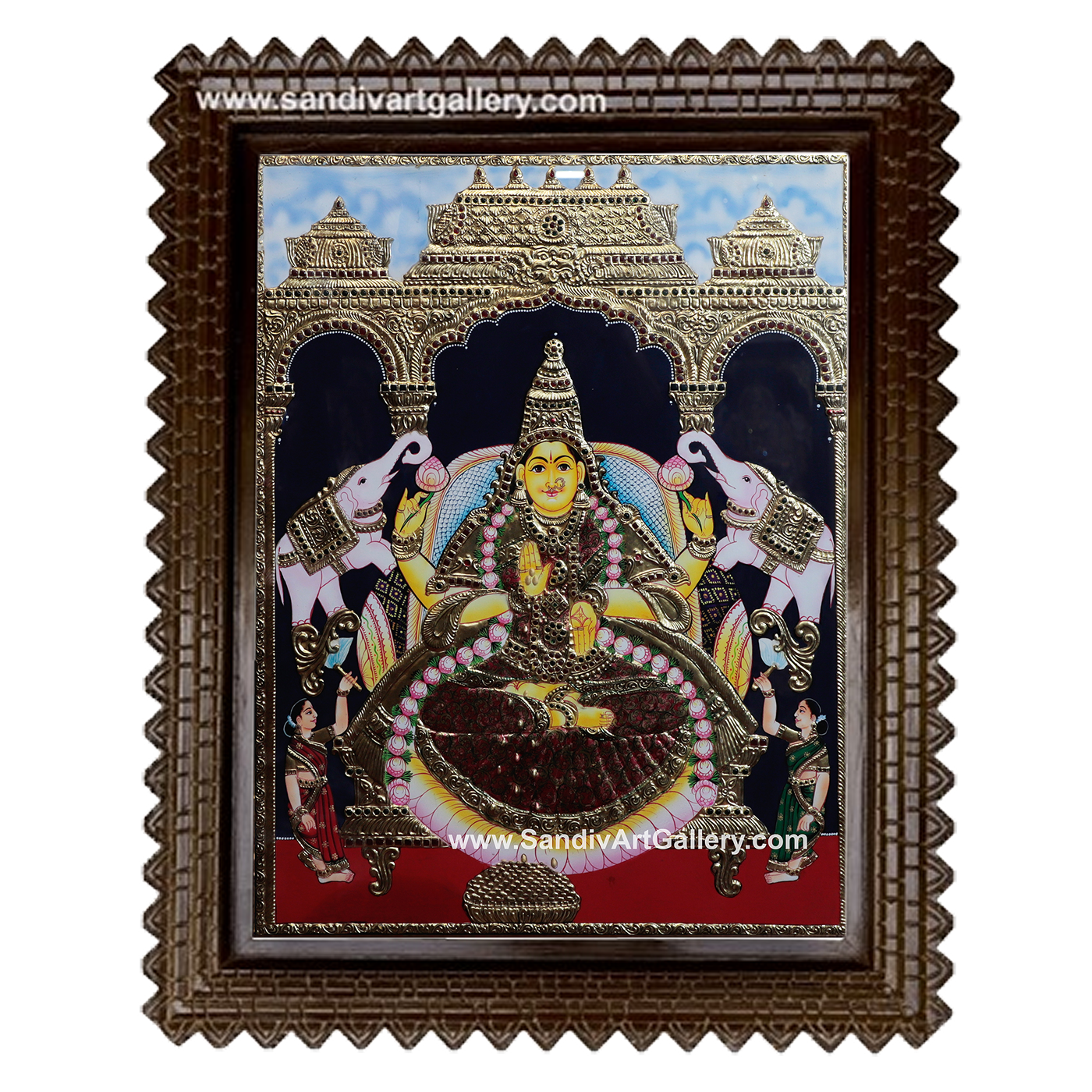 Gaja Lakshmi Tanjore Painting8