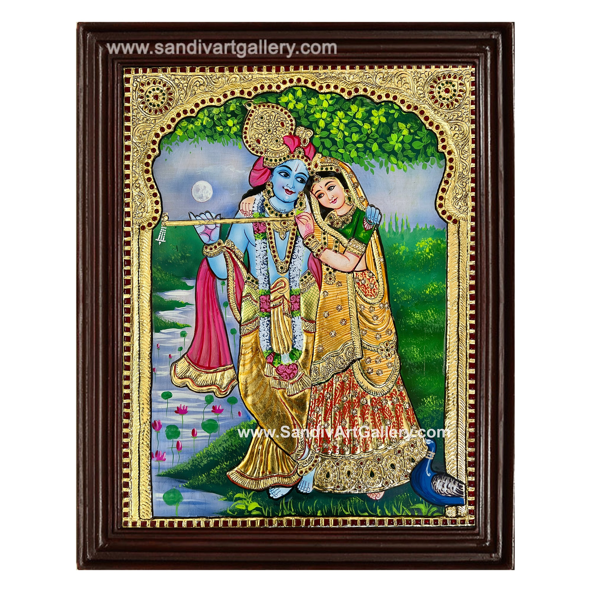 Radha Krishna Tanjore Painting