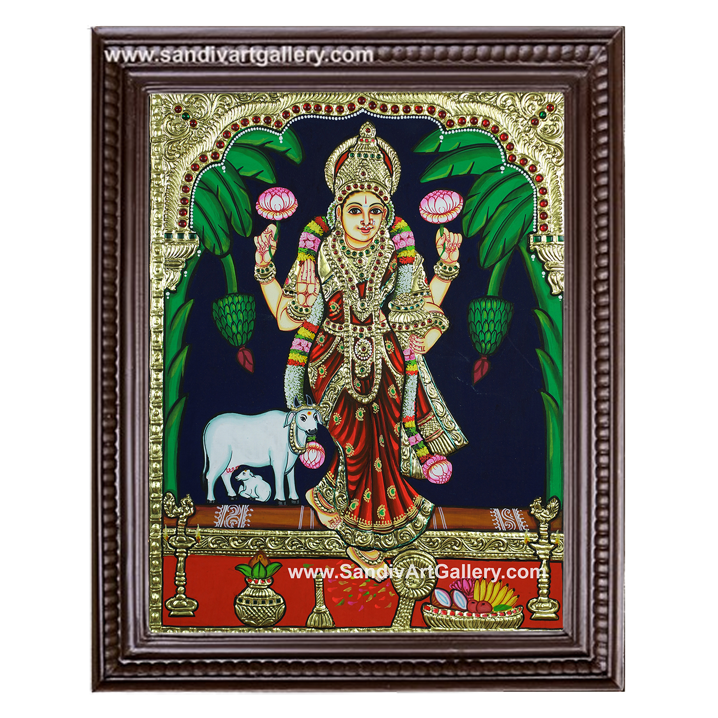 Graha Lakshmi Tanjore Painting