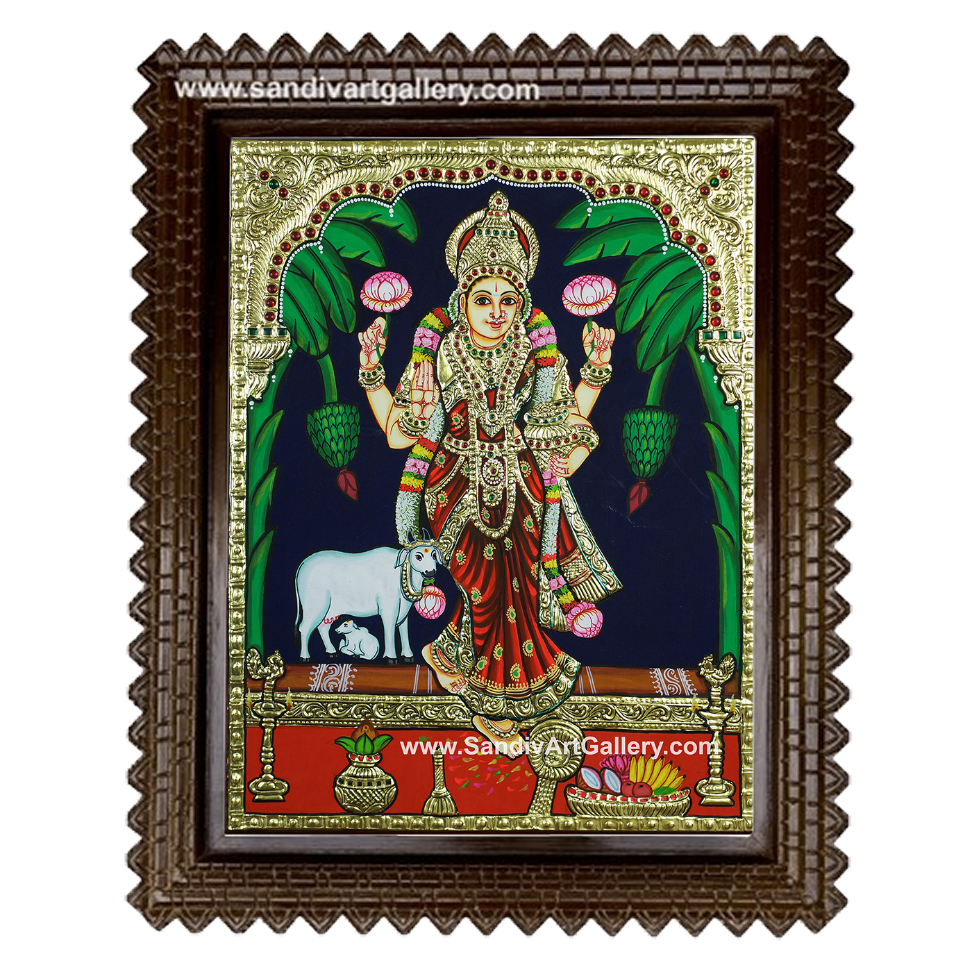 Graha Lakshmi Tanjore Painting