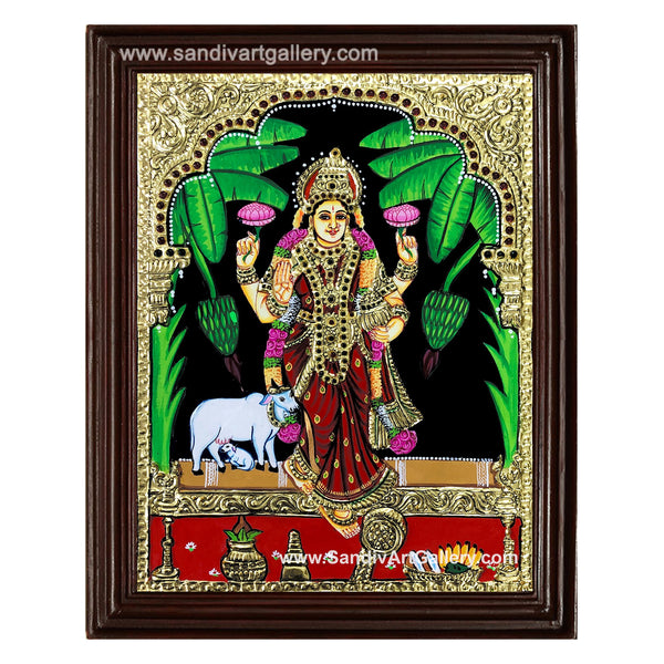 Graha Lakshmi Tanjore Painting1