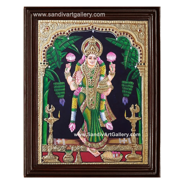 Graha Lakshmi Tanjore Painting2