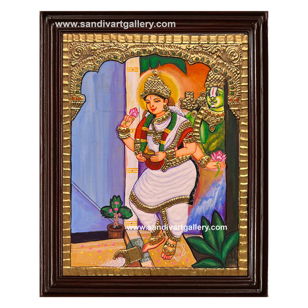 Graha Lakshmi Tanjore Painting
