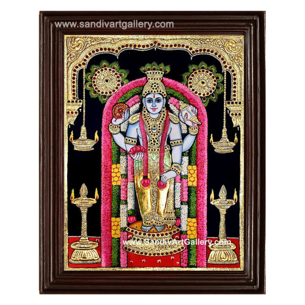 Guruvayoorappan Tanjore Painting