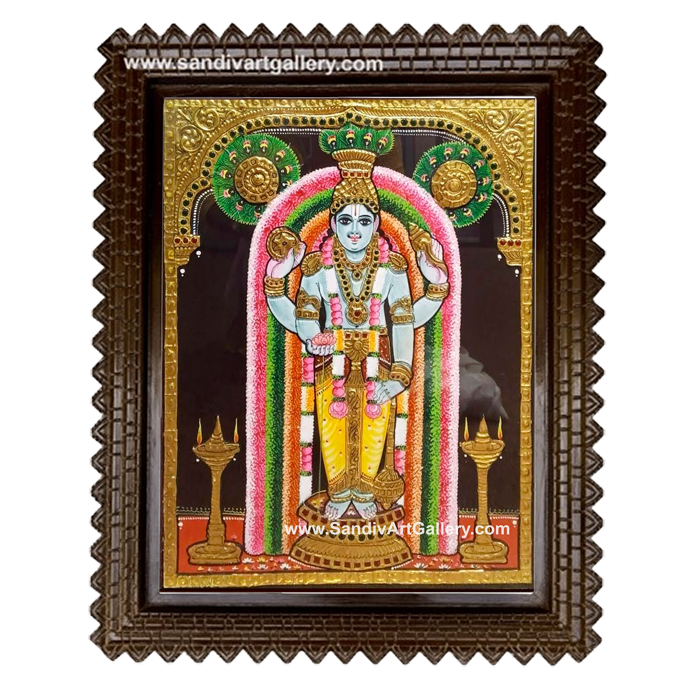 Guruvayurappan Tanjore Painting1