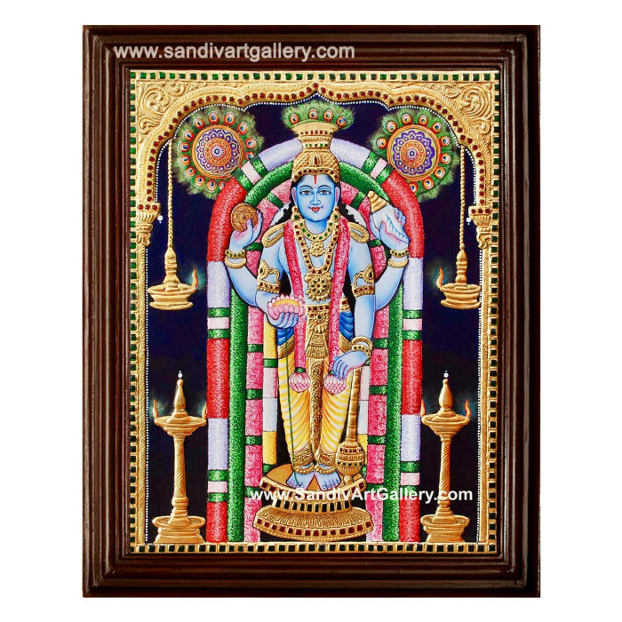 Guruvayoorappan Tanjore Painting1