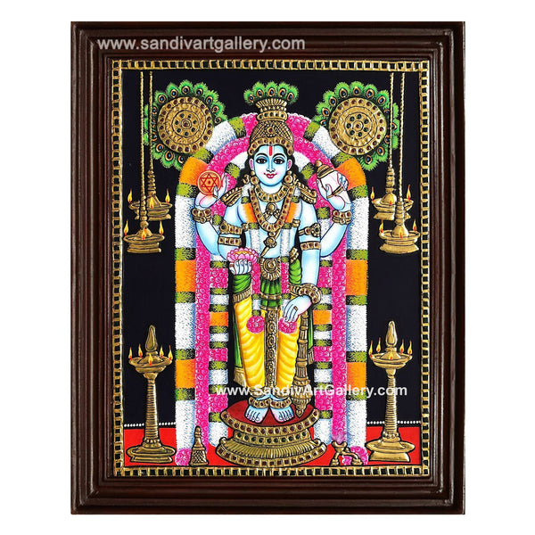 Guruvayur Krishna Tanjore Painting1