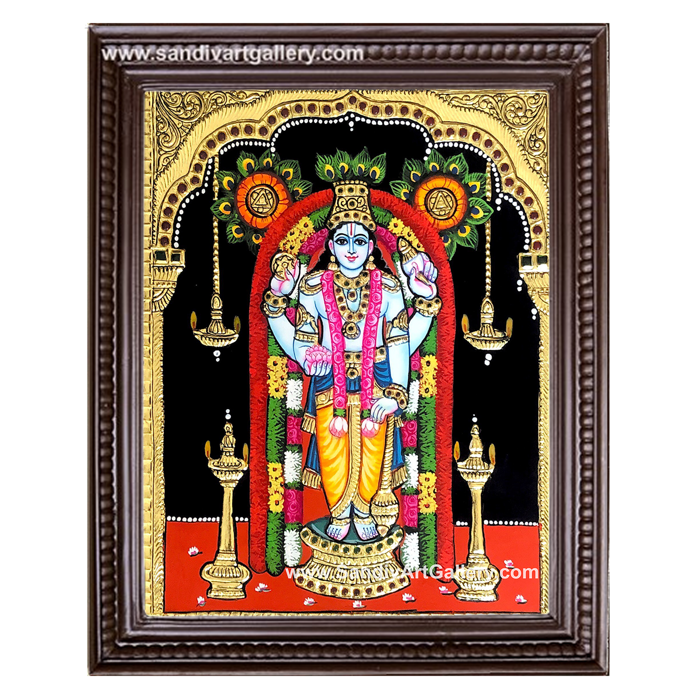 Lord Guruvayurappan Tanjore Painting