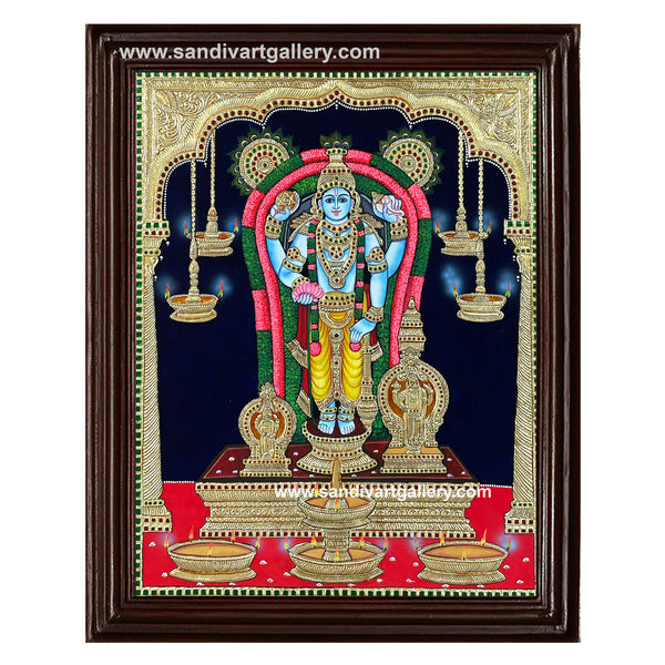Guruvayur Krishna Tanjore Painting